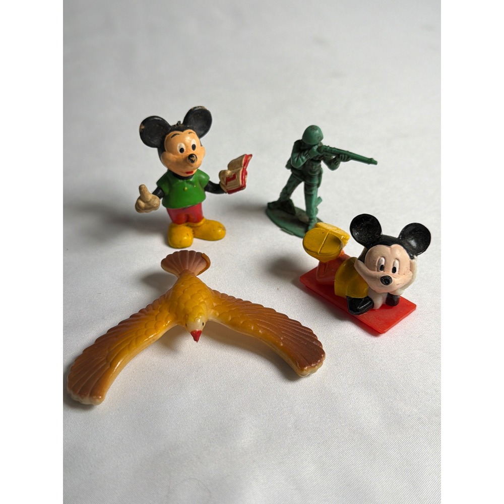 Vintage Walt Disney Productions Figurines Toy Lot Unisex OS Multicolor Good